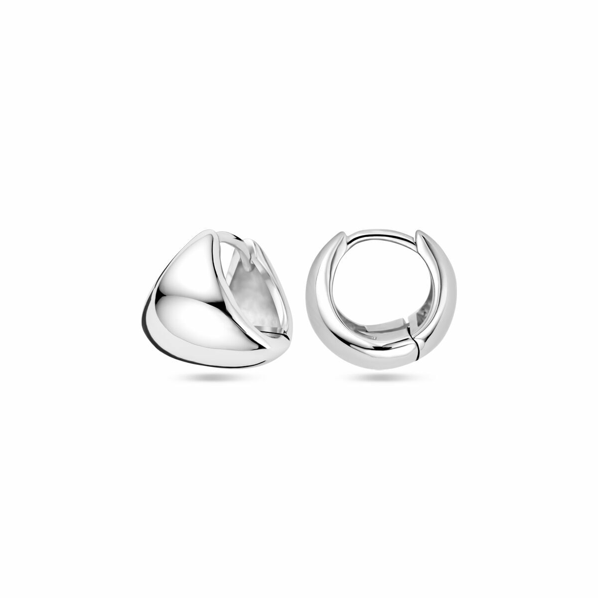 créoles argent rhodiées