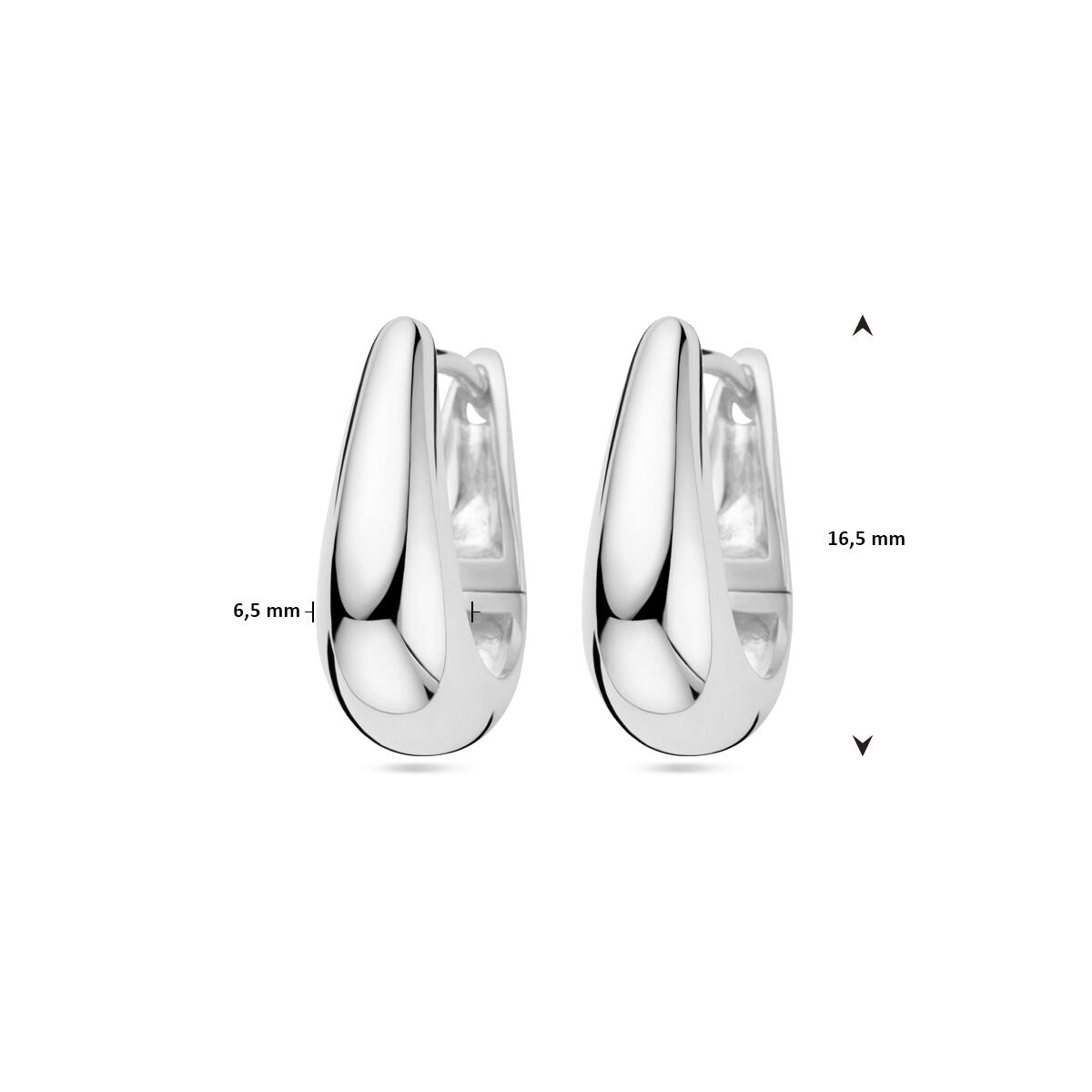 créoles argent rhodiées