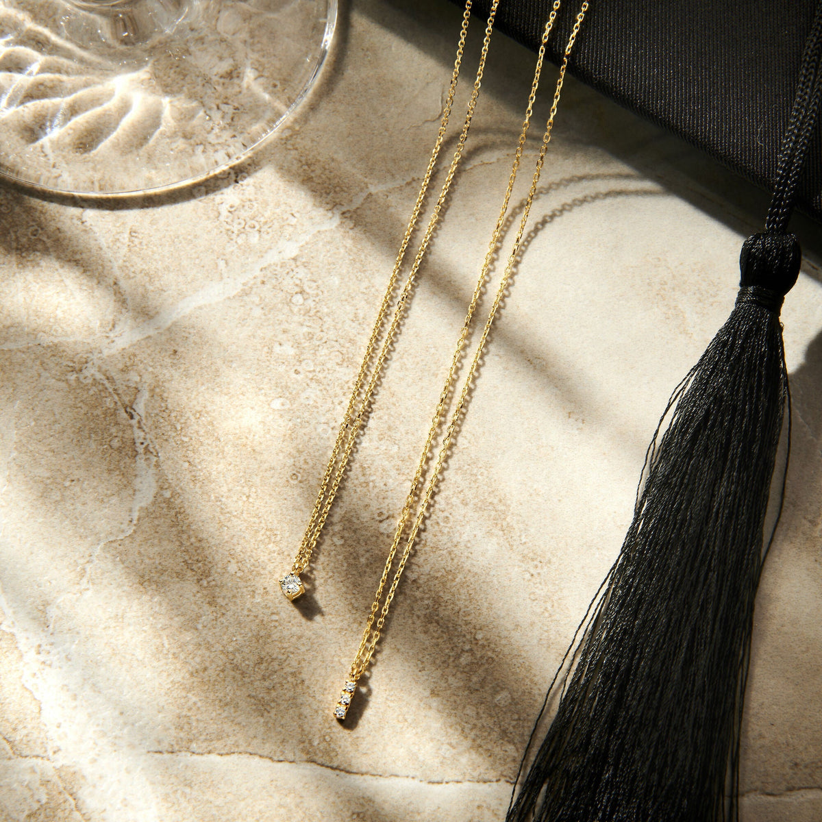 collier diamant 0.10ct h si 41 - 43 - 45 cm or jaune 14K