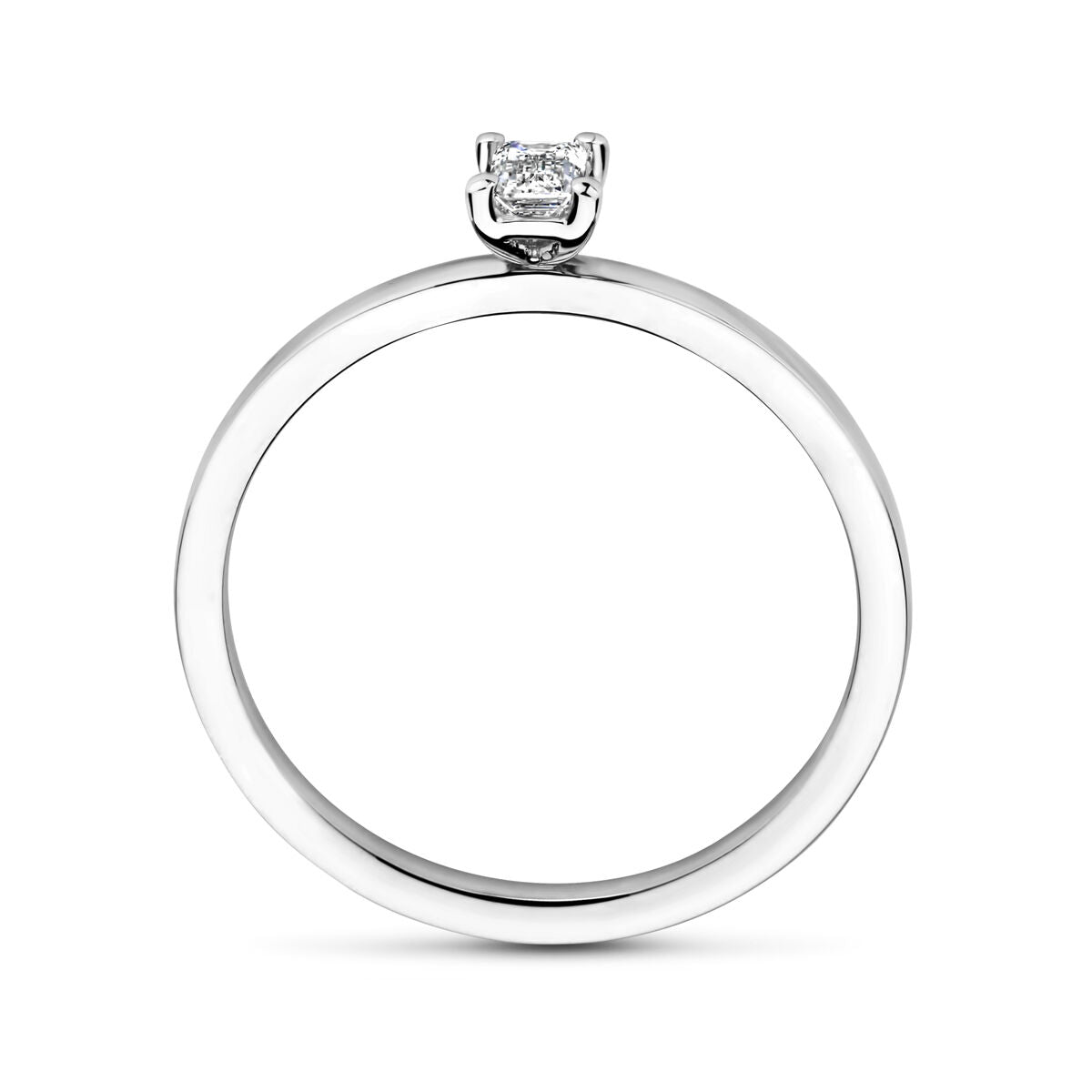 bague en platine diamant 0.15ct g vsi platine