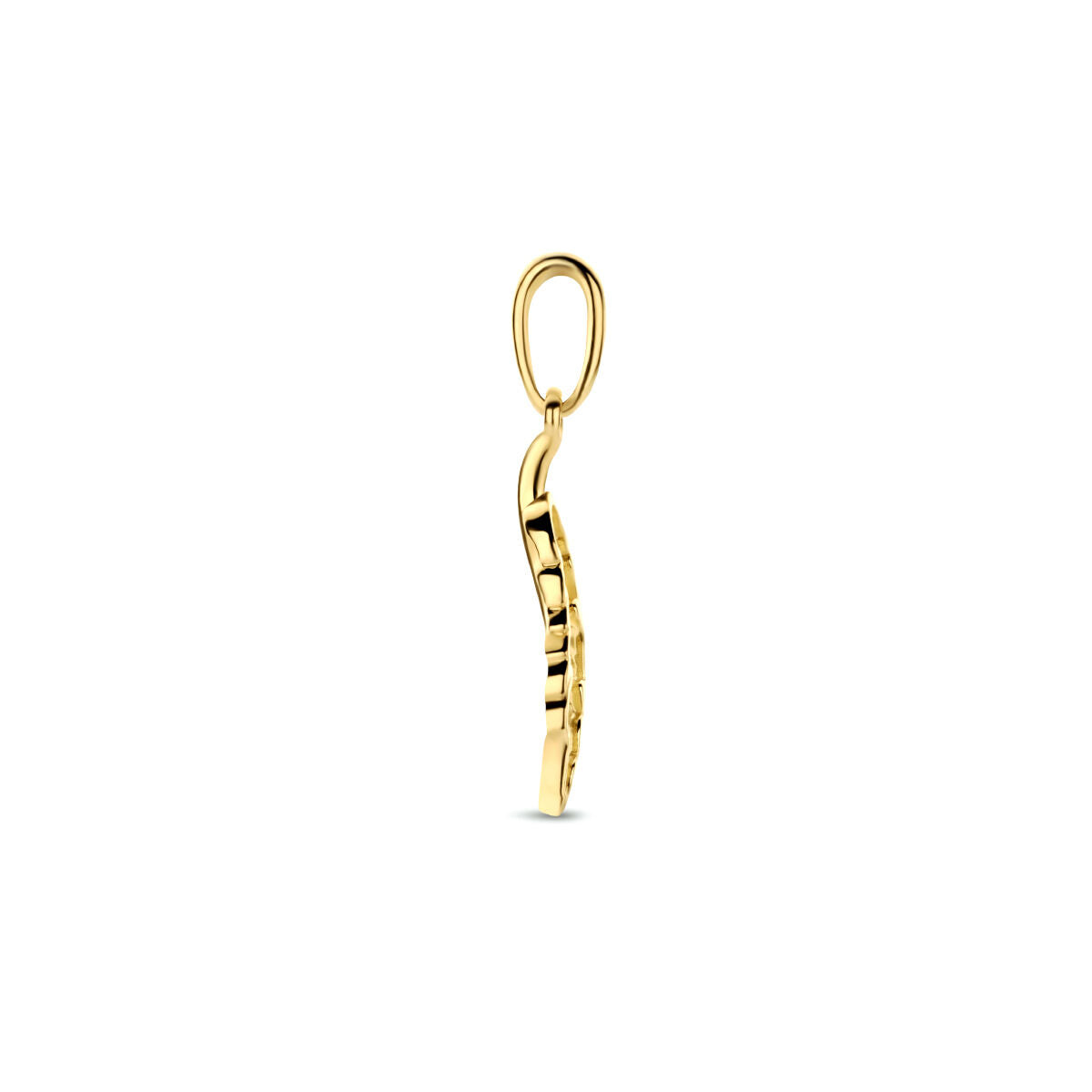 pendentif ressort or jaune 14K