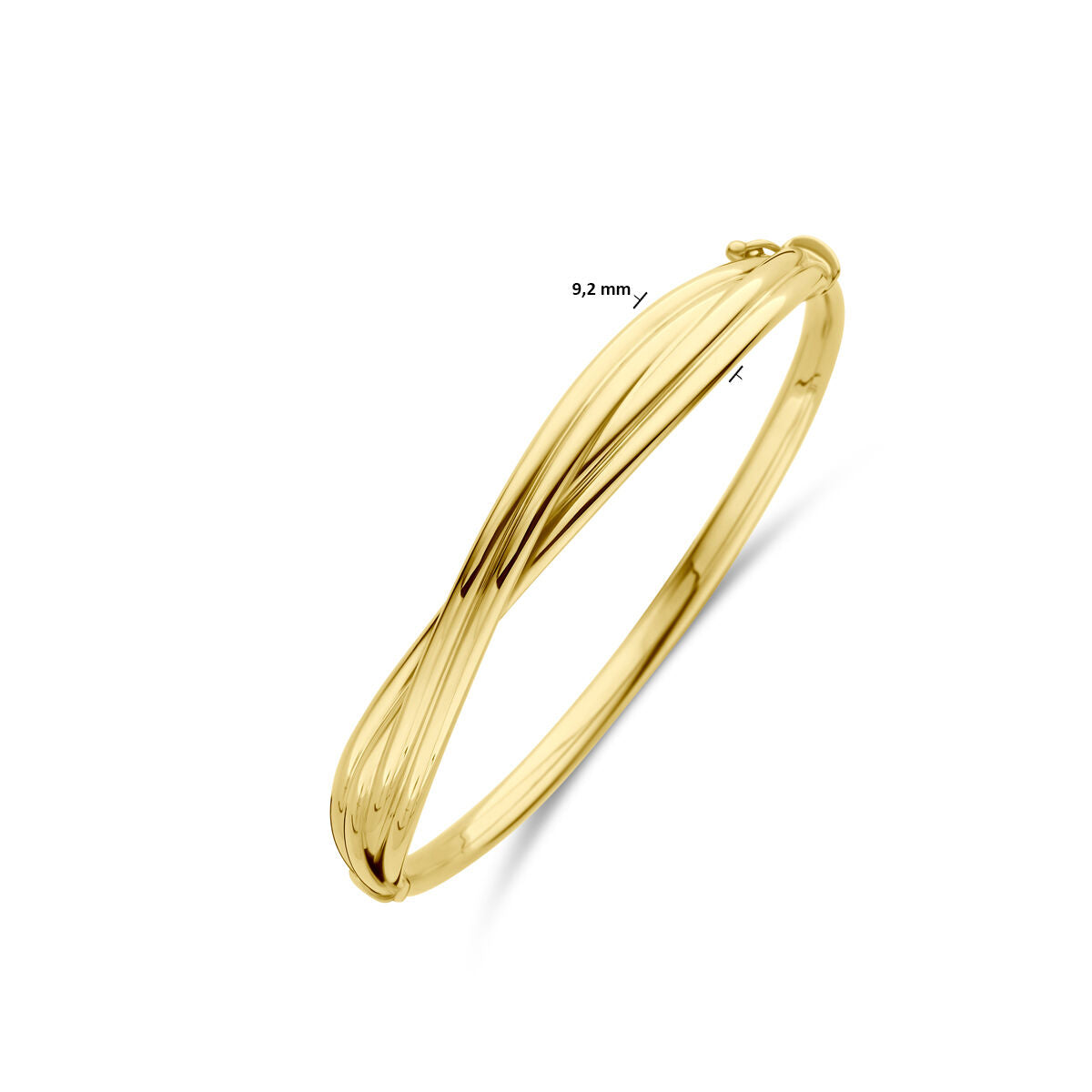 bracelet 9 mm 60 mm or jaune 14K