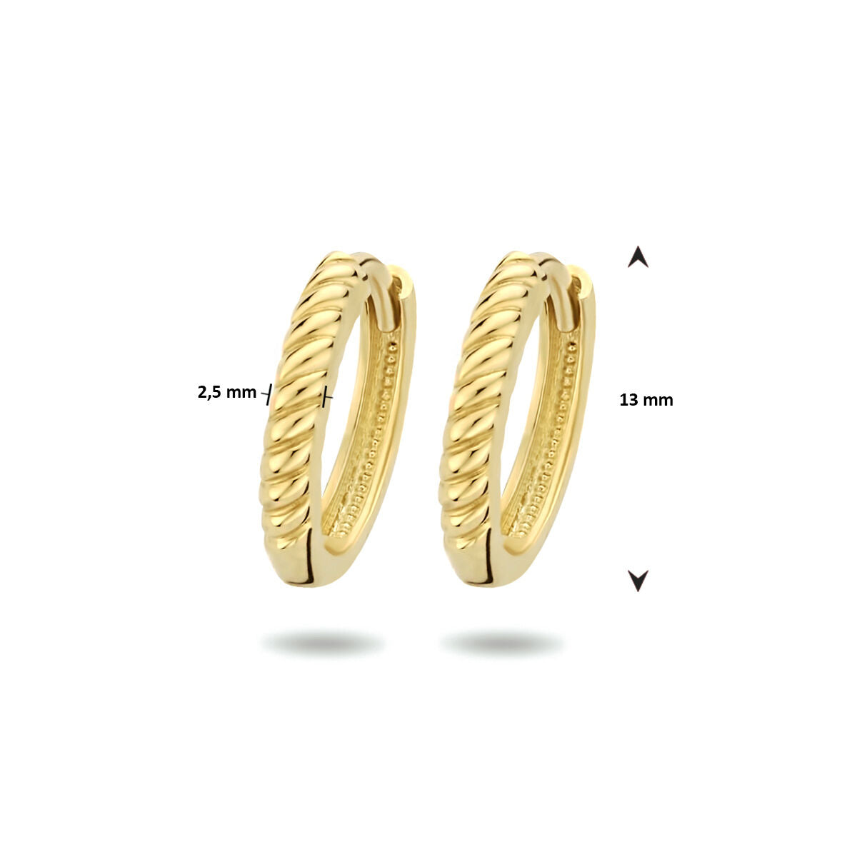 créoles 14K or jaune