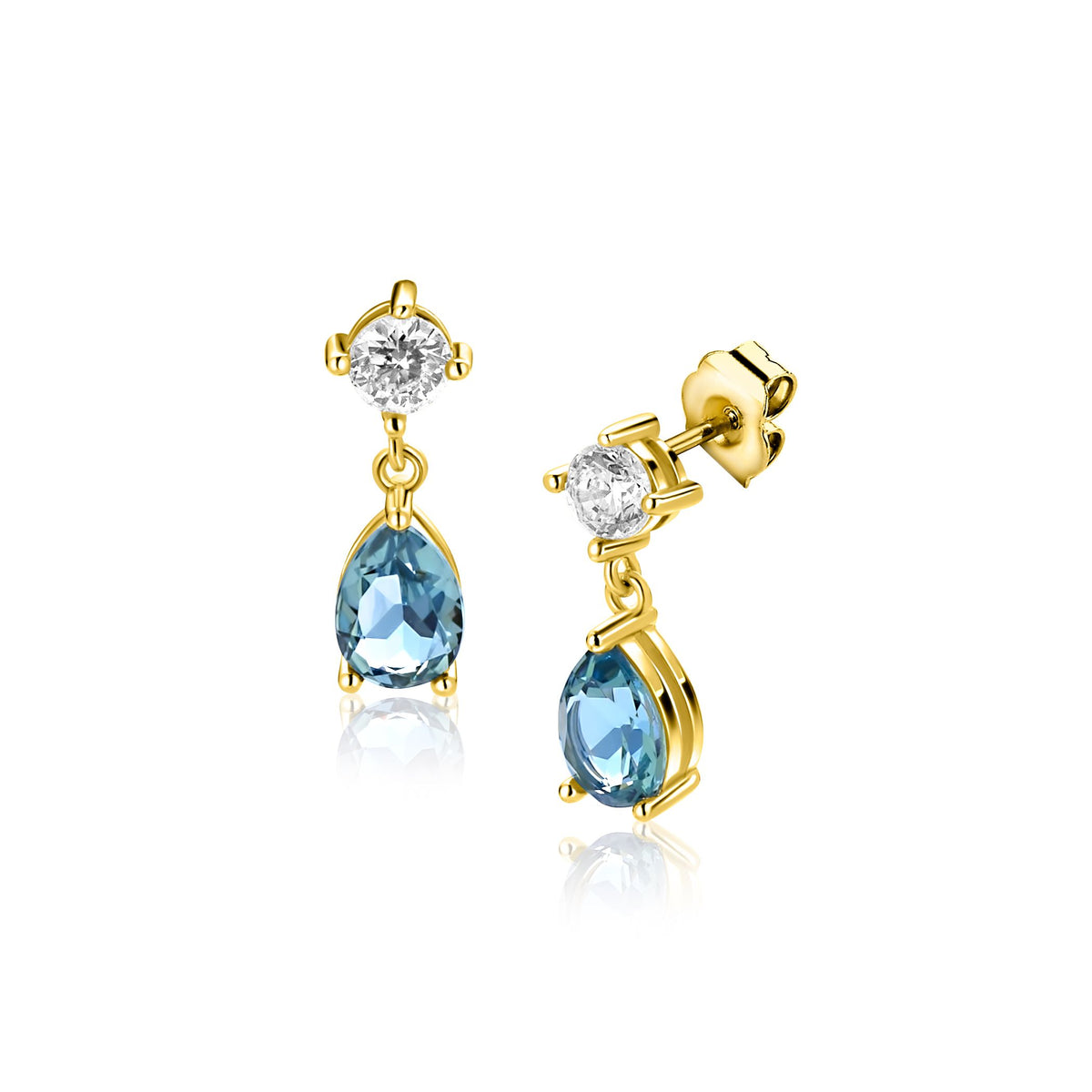 ZINZI puces d'oreilles plaqué or ZIO2744
