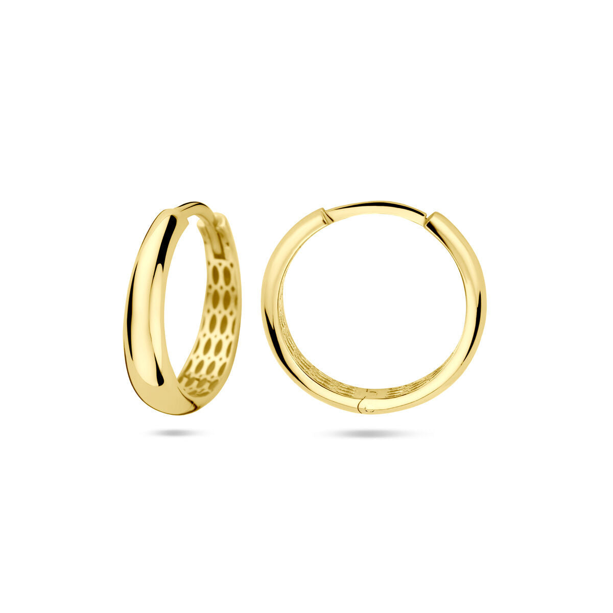 créoles 18 mm or jaune