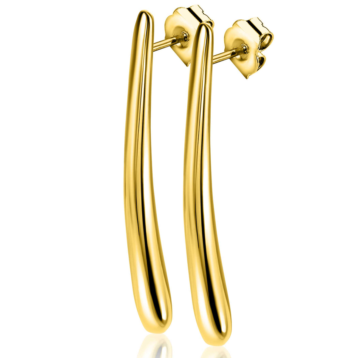 Zinzi puces d'oreilles argent plaqué or ZIO2674G