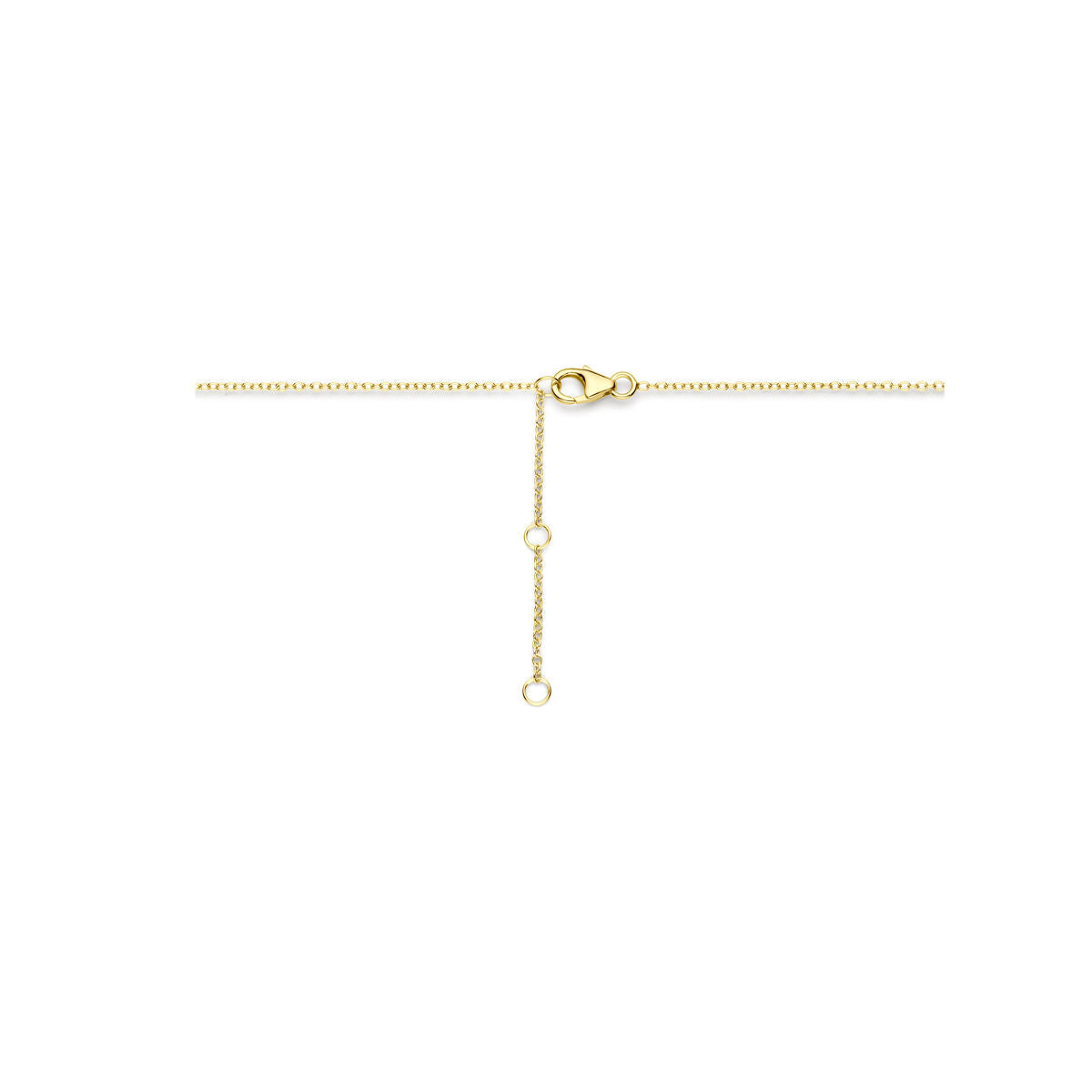 collier perles 41 - 45 cm 3 microns argent plaqué or (jaune)