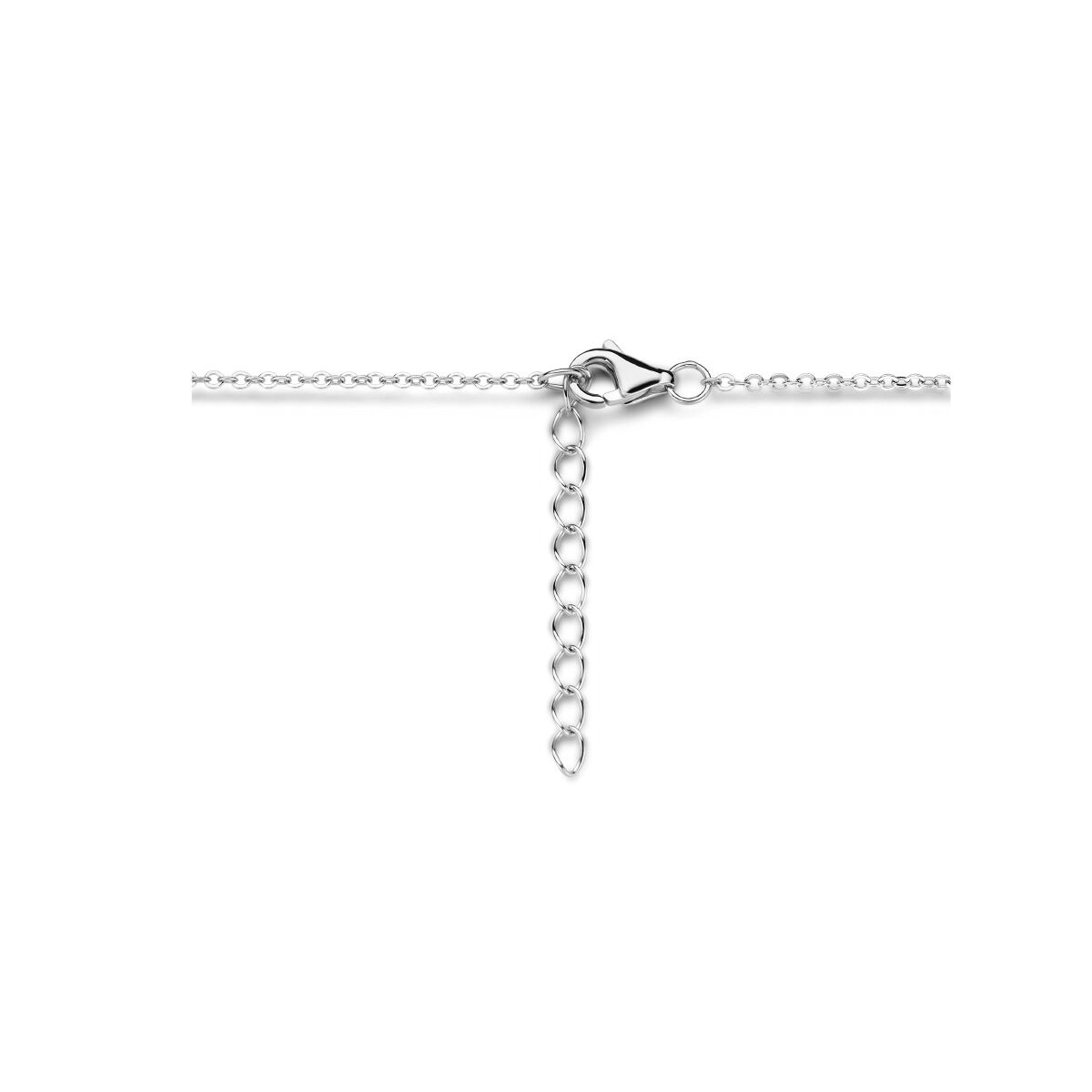 collier cœur et infini 42 + 3 cm argent rhodié