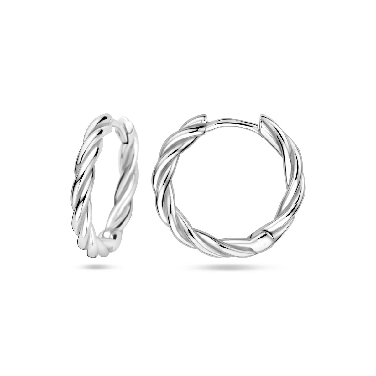 créoles tube 2,5 mm argent rhodié