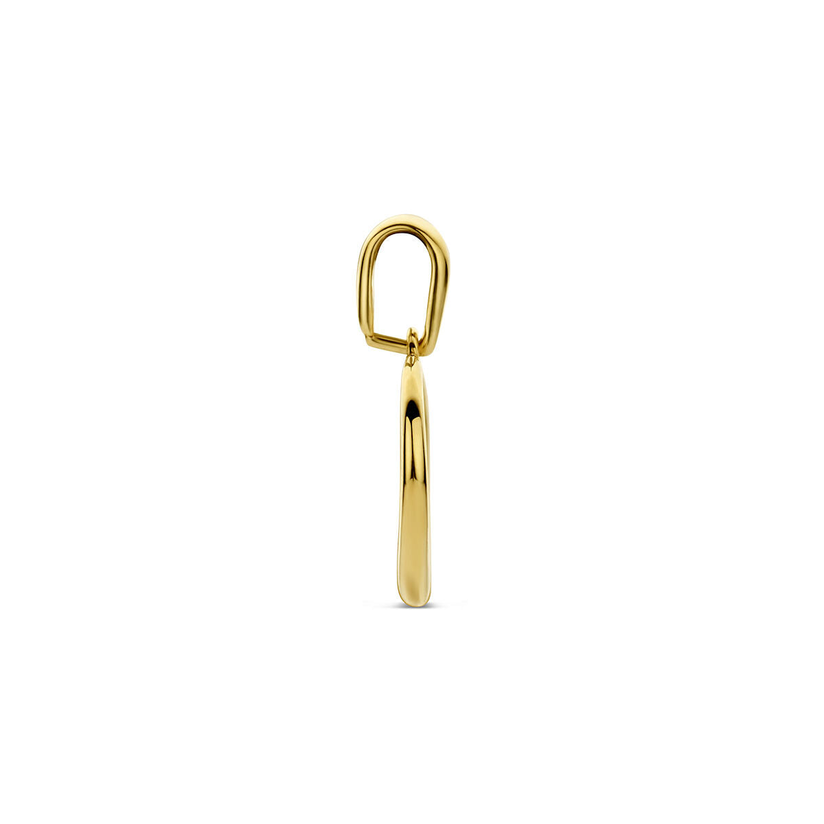 pendentif en or jaune 9k en forme de cœur – symbole d'amour