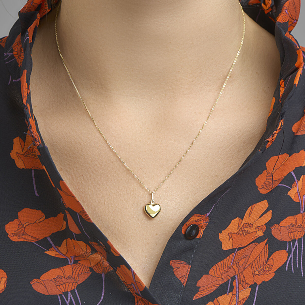 pendentif cœur 9 carats