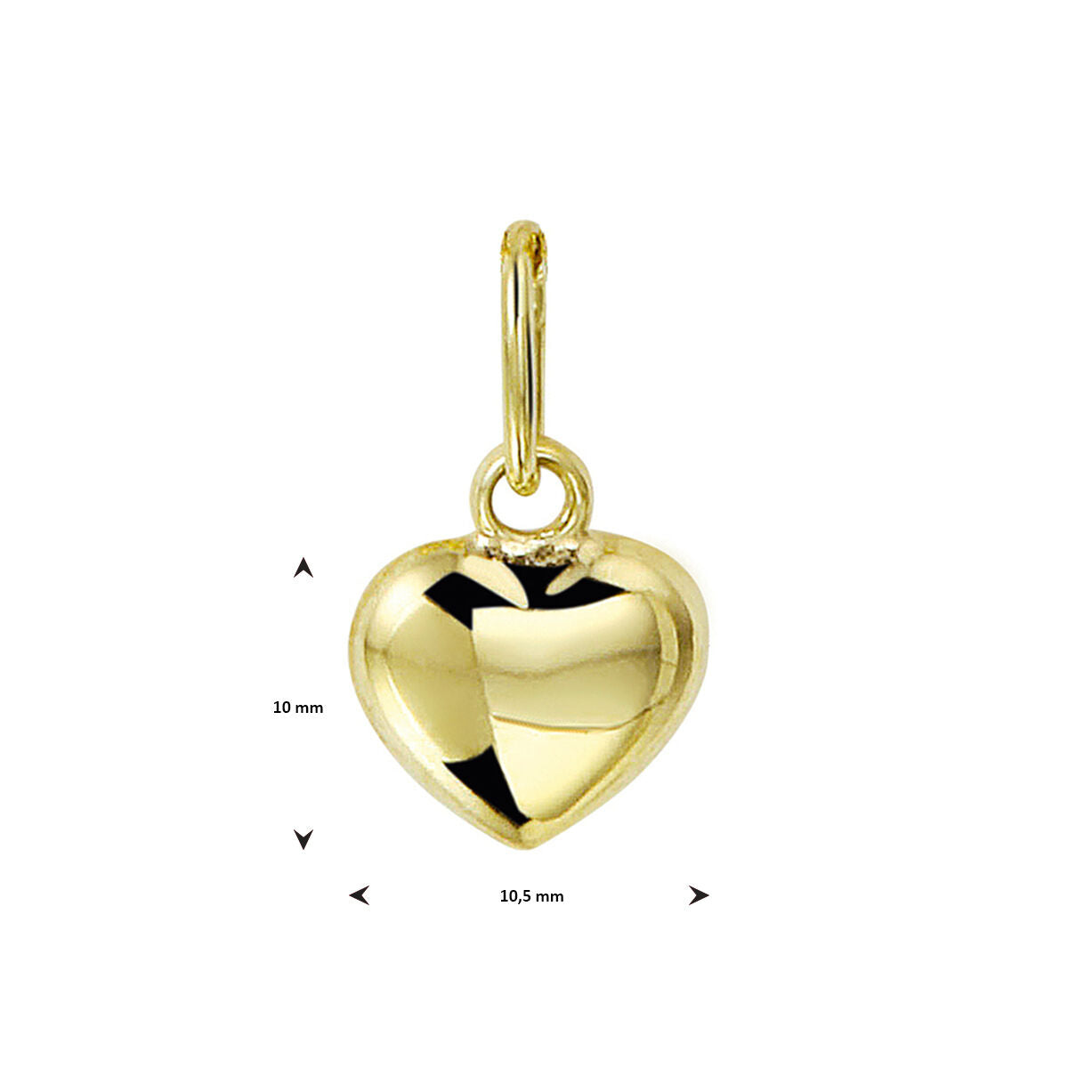 pendentif cœur 9 carats