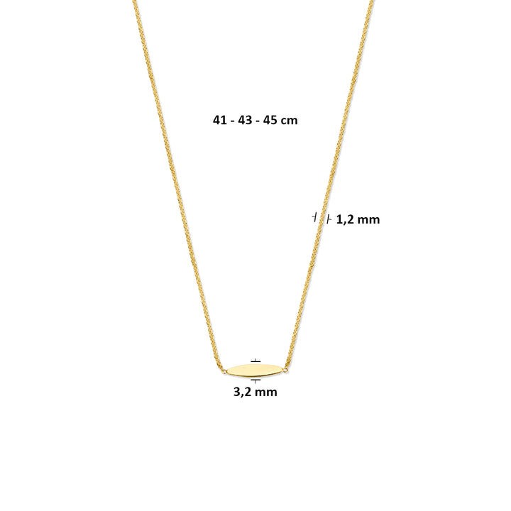 9k collier 9K geel
