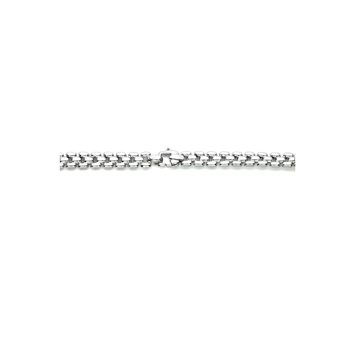 collier panthère 6,9 mm 43 cm argent rhodié