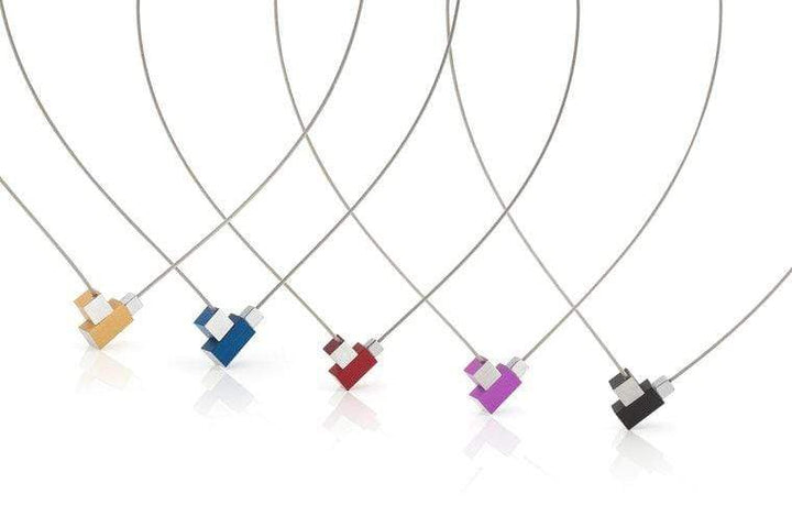 Collier Vierkantje en rechthoekje Zwart C206Z