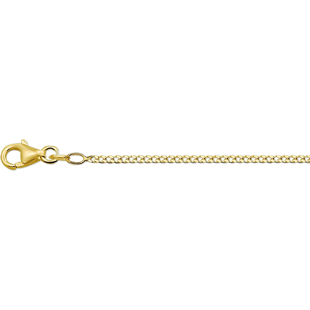 gourmette 4-zijdes geslepen 1,7 mm 14K geelgoud