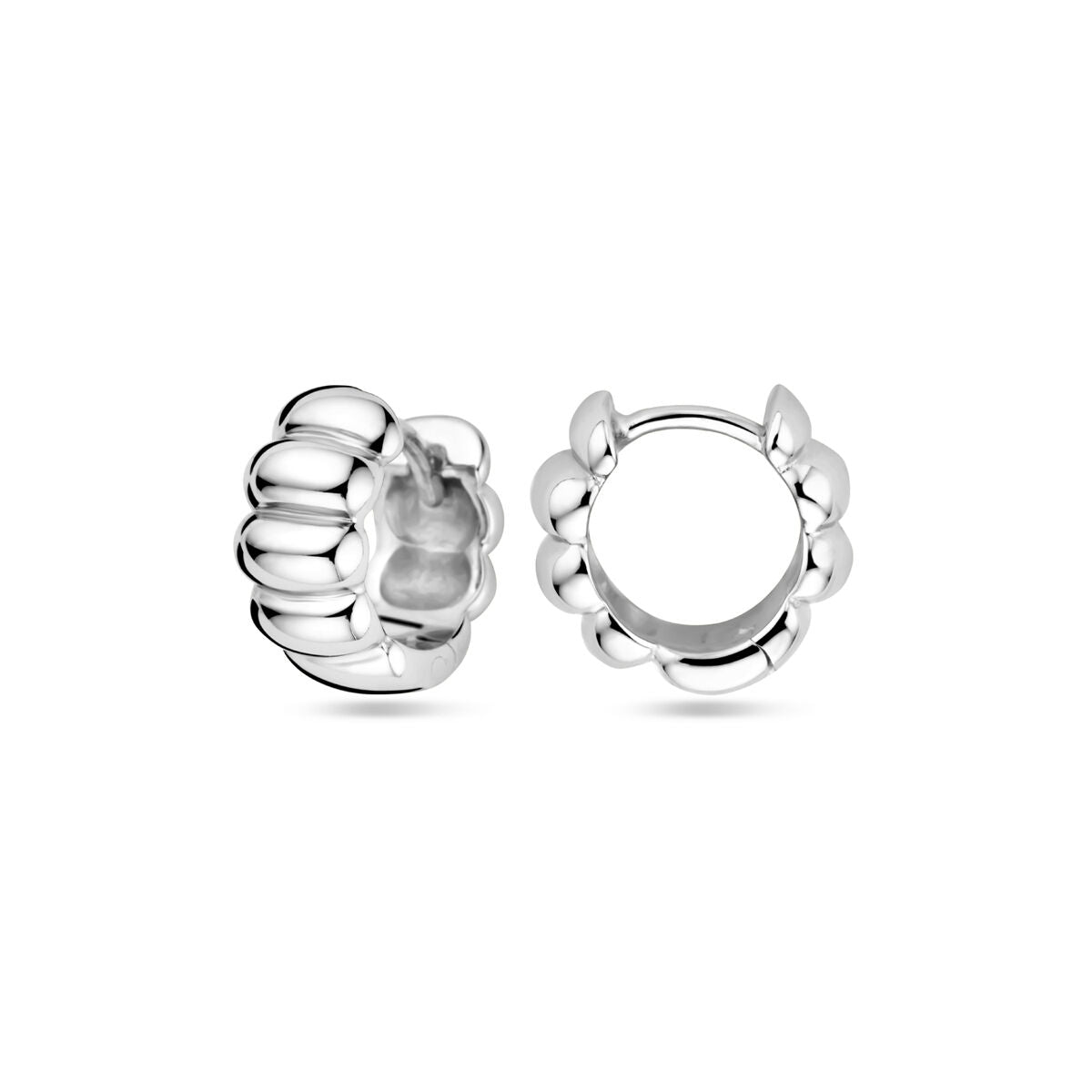 créoles 11,5 mm argent rhodié