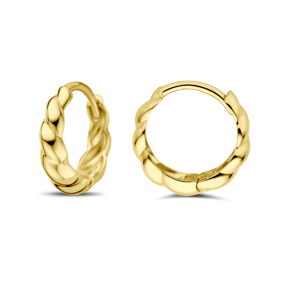 créoles 13 mm or jaune