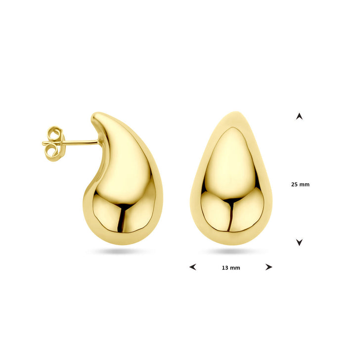 oorknoppen druppel 14K geelgoud