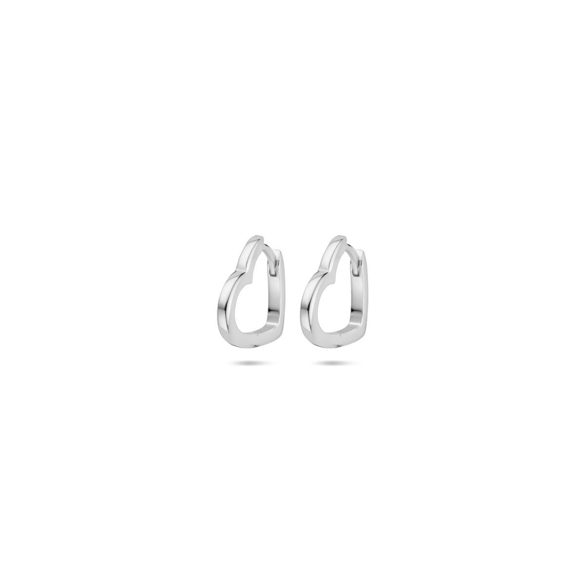 créoles cœurs 2 mm argent rhodié