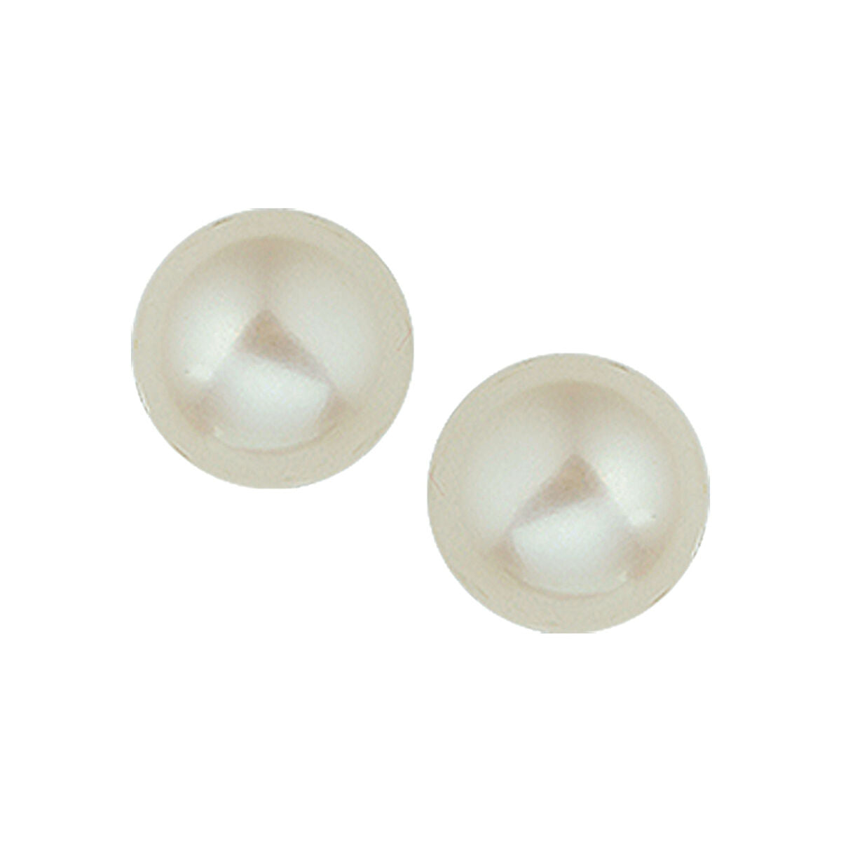 Boucles d'oreilles en argent rhodié avec perles blanches.