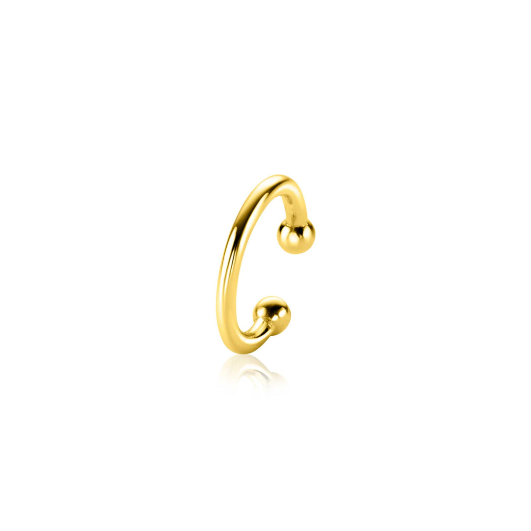 Zinzi Oorbellen Gold Plated Zio Cuff1 G