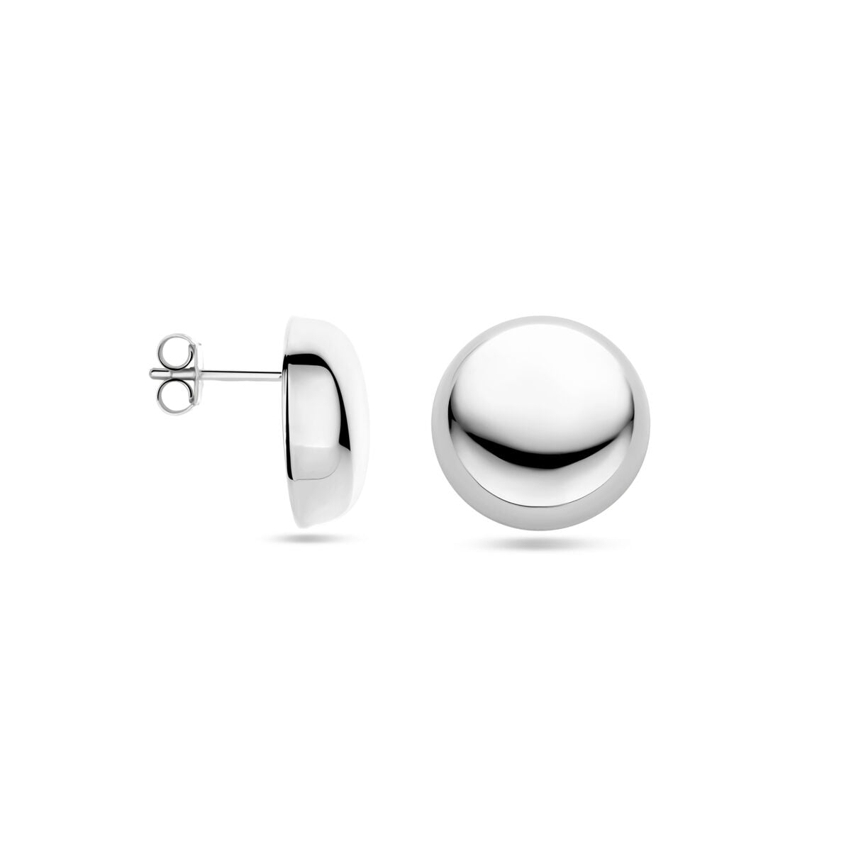 puces d'oreilles nœud argent rhodié