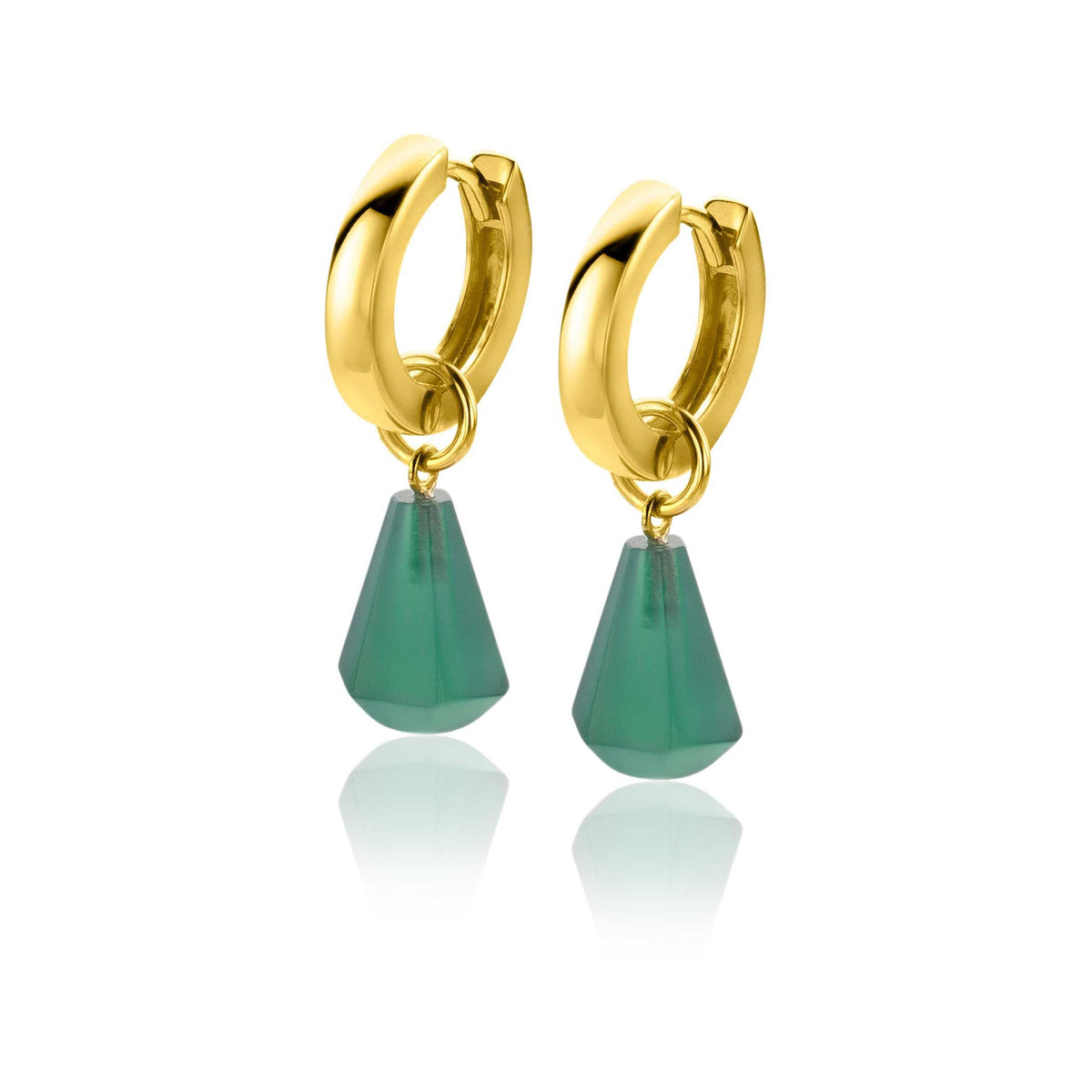 Boucles d'oreilles plaqué or Zich2256 G
