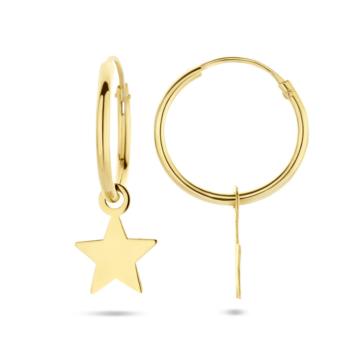 créoles étoile 14K or jaune