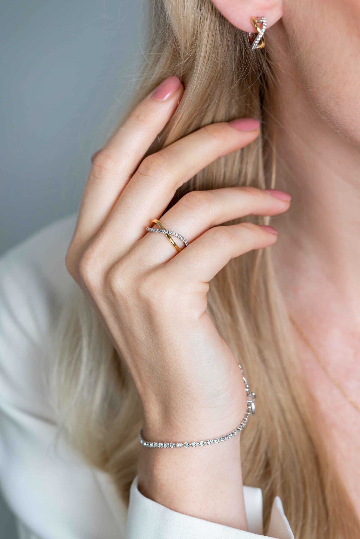 Bague Plaqué Or Zir2234