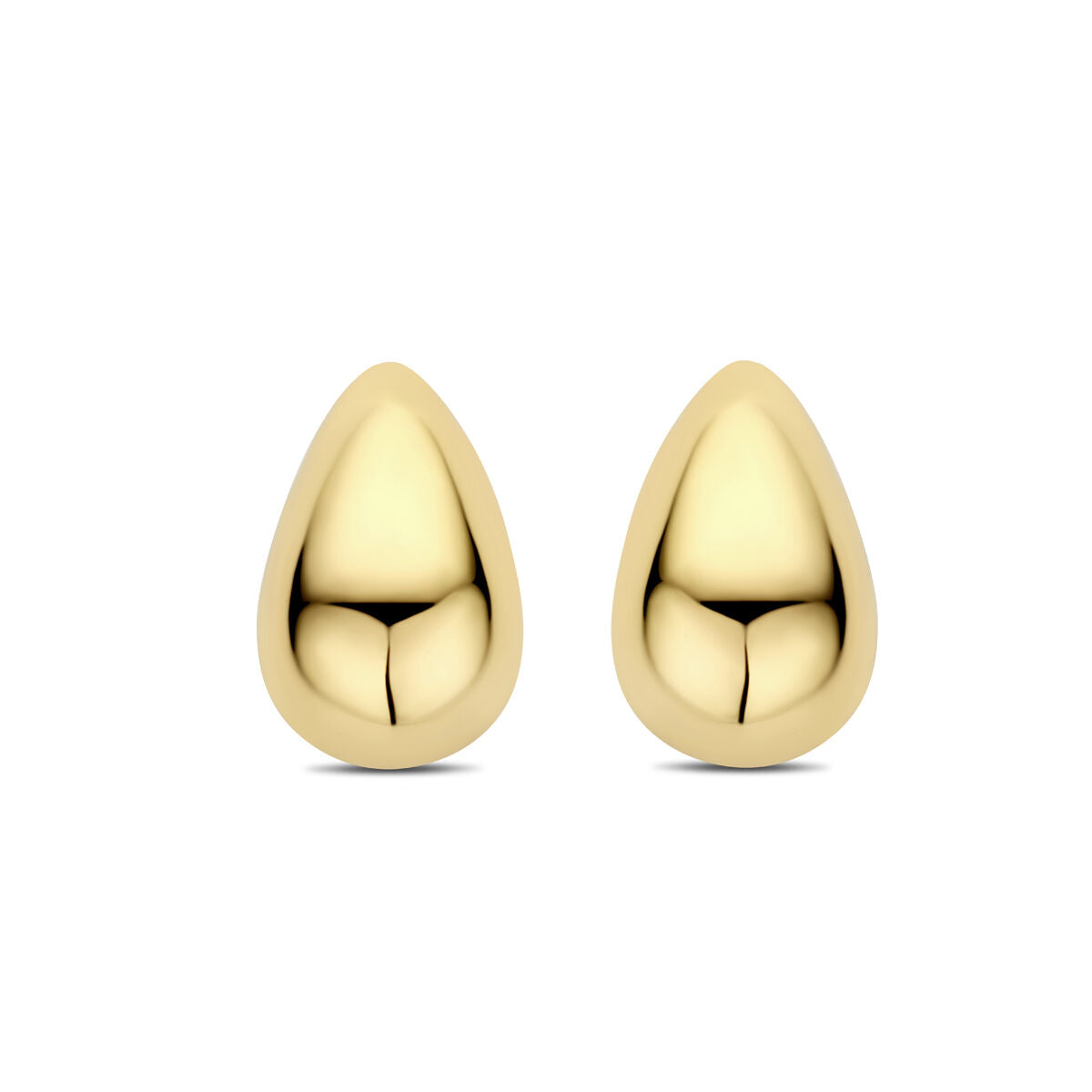 Boucles d'oreilles en forme de goutte, en argent doré jaune, 20 mm.