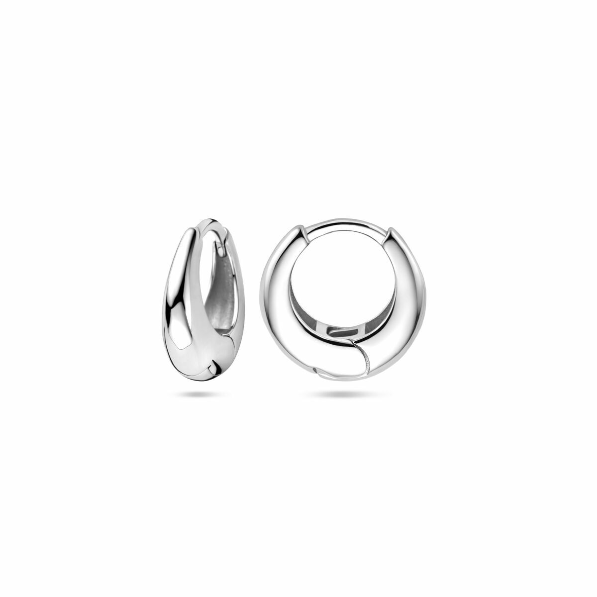 créoles 13,5 mm argent rhodié