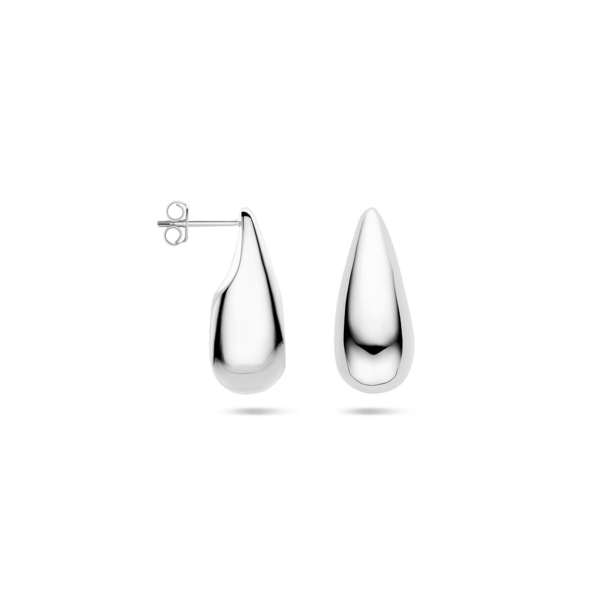 puces d'oreilles goutte 25 mm argent rhodié