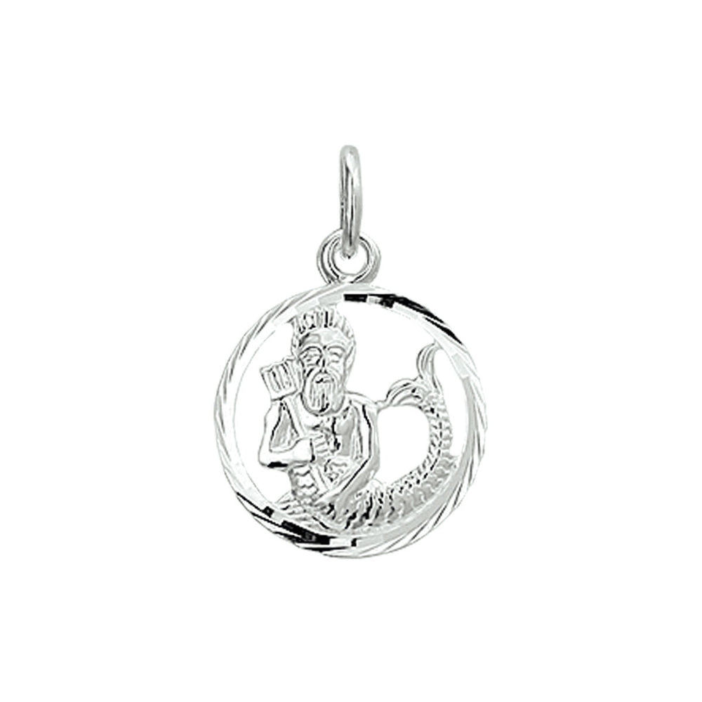 De Van der Kooij Collectie hanger sterrenbeeld gediamanteerd zilver wit is een unisex zilveren hanger met een sprankelende afwerking, voorzien van een elegant ontwerp en een handige lus voor bevestiging aan je favoriete ketting.