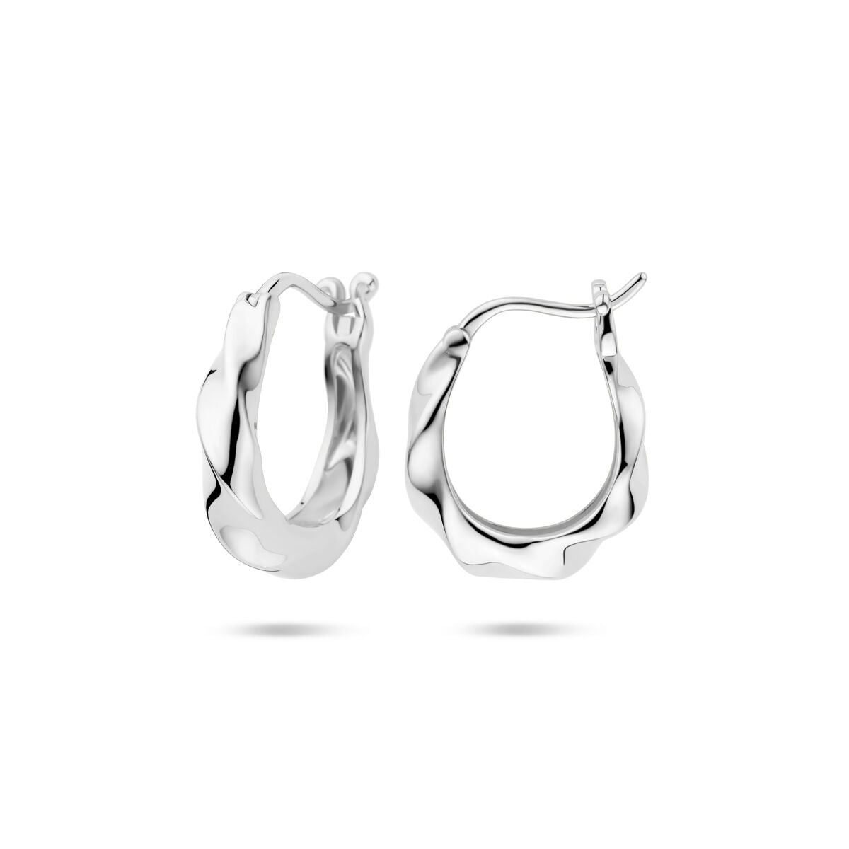 créoles 19 mm argent rhodié