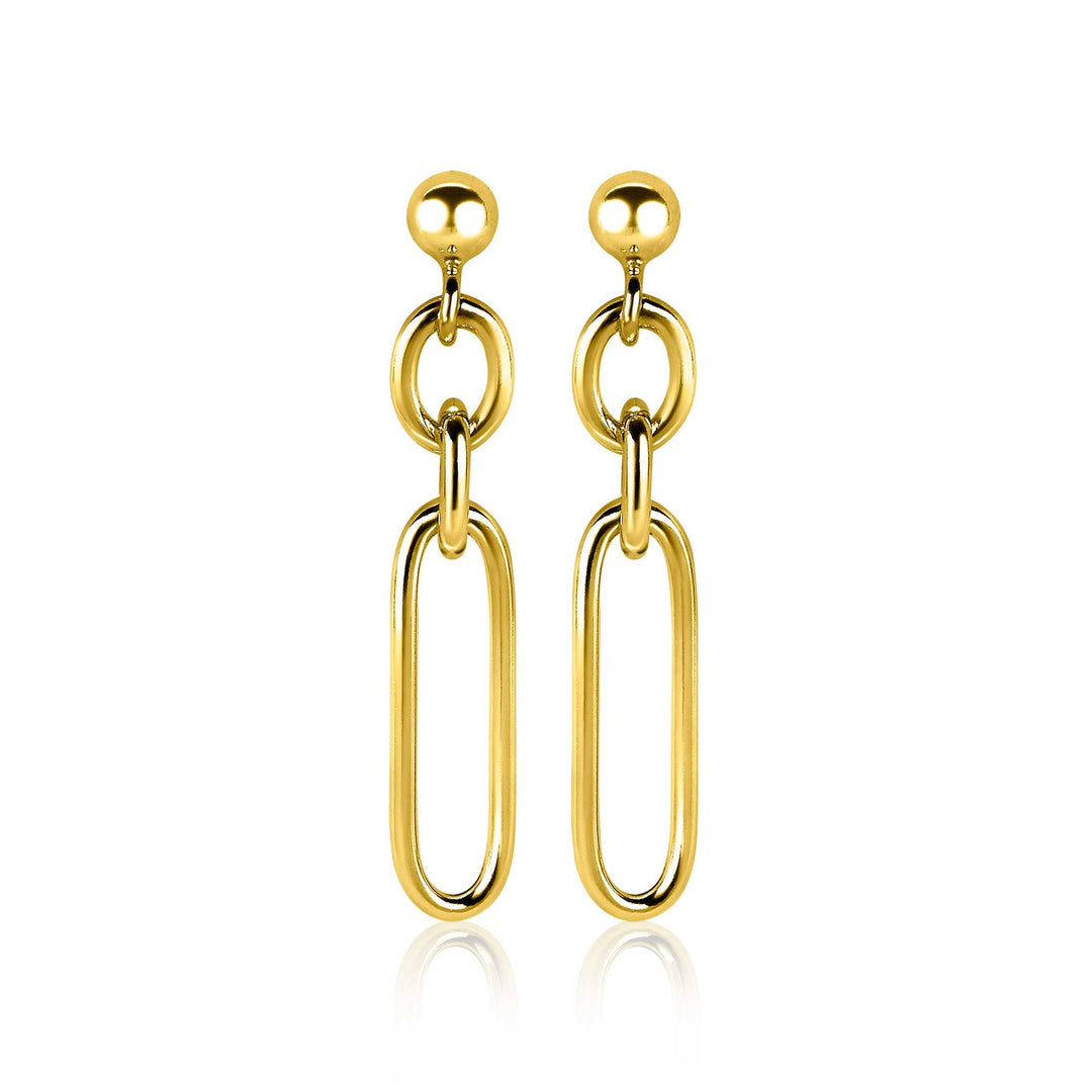 Zinzi Lange Oorbellen Gold Plated Zio1991 G