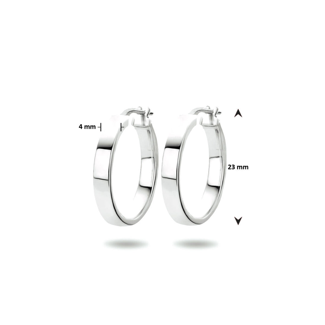 oorringen zilver gerhodineerd