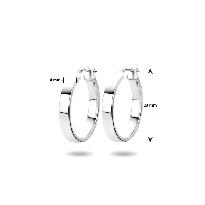 oorringen zilver gerhodineerd