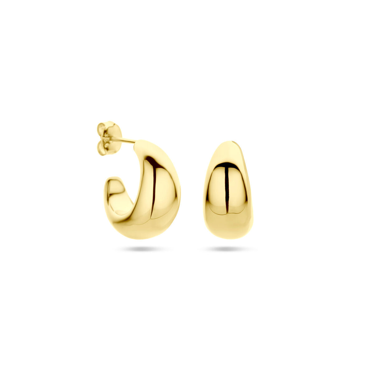 créoles 17,5 mm 1 micron argent plaqué or (jaune)
