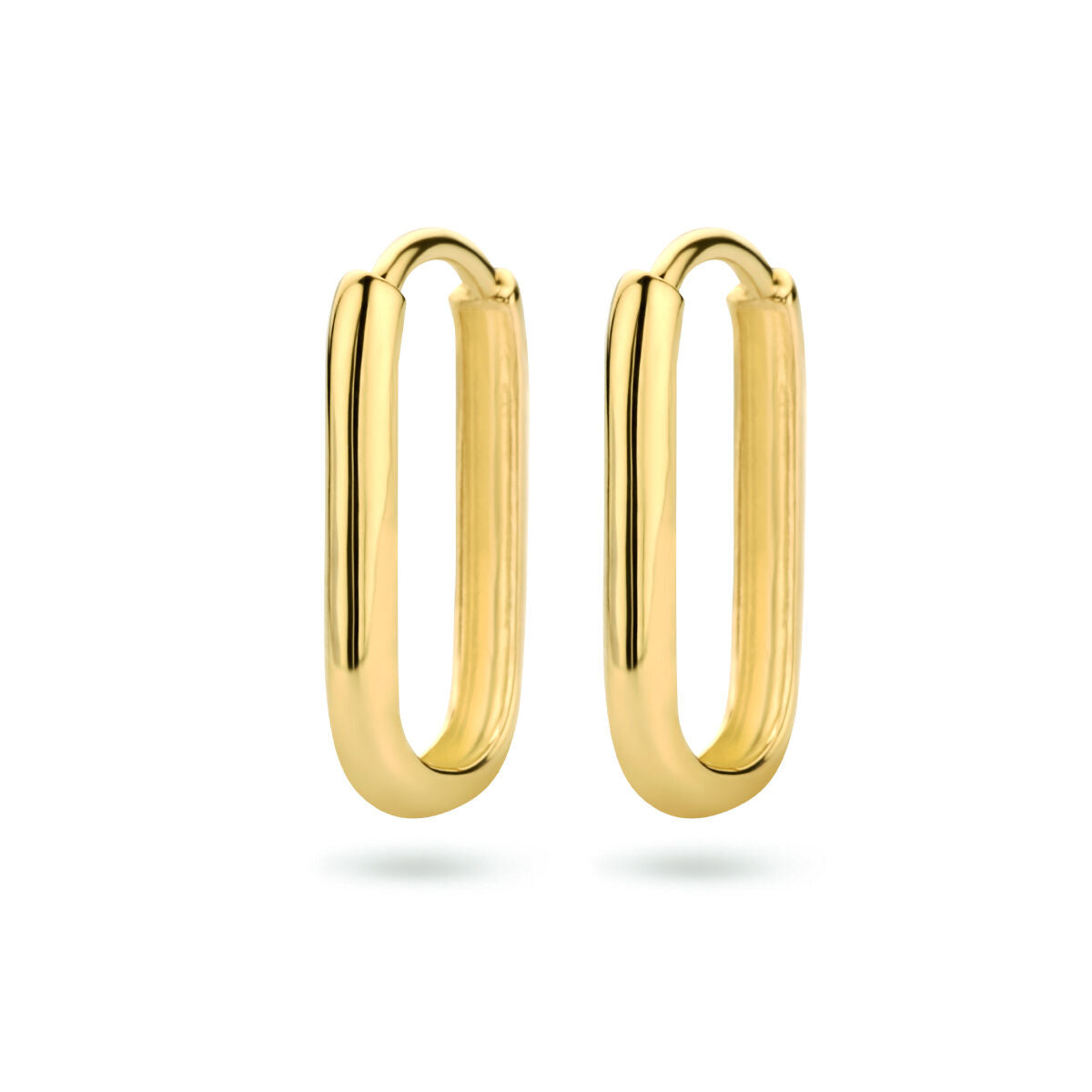 Boucles d'oreilles en or 9 carats, de forme allongée, de 16 mm.