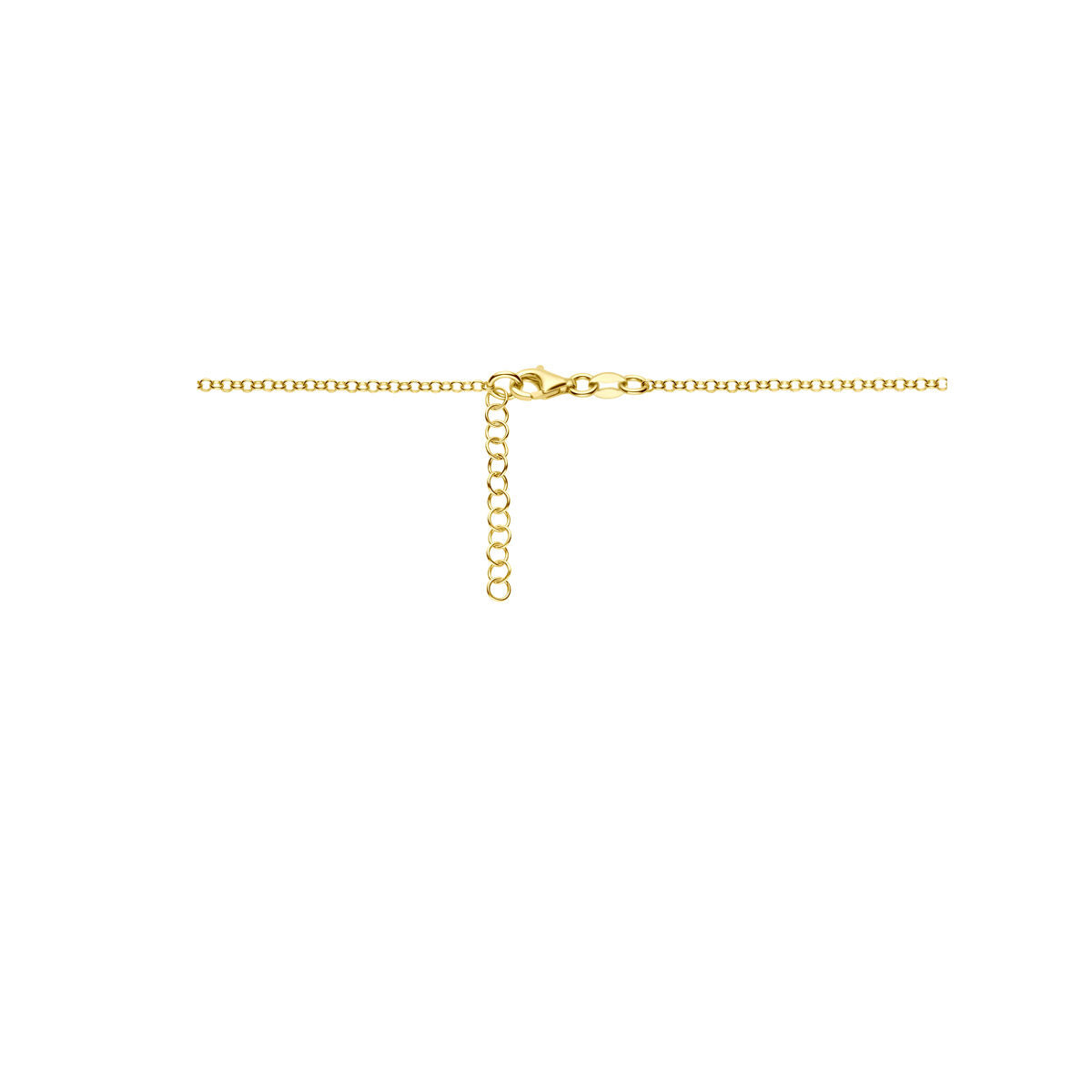 collier perles et billes 42 + 3 cm argent plaqué or (jaune)