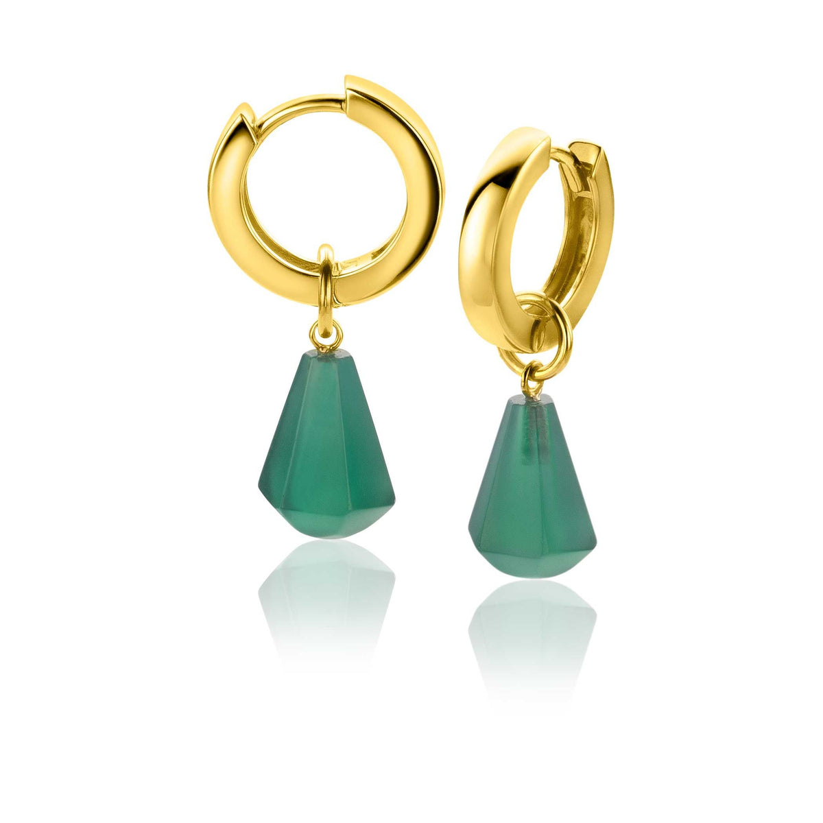 Boucles d'oreilles plaqué or Zich2256 G