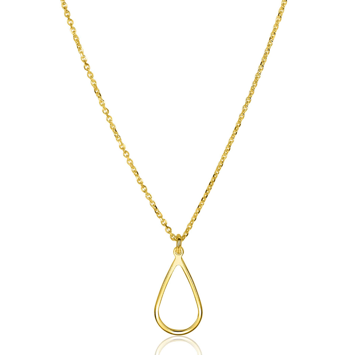 Collier argent plaqué or 42-45cm ZIC2635