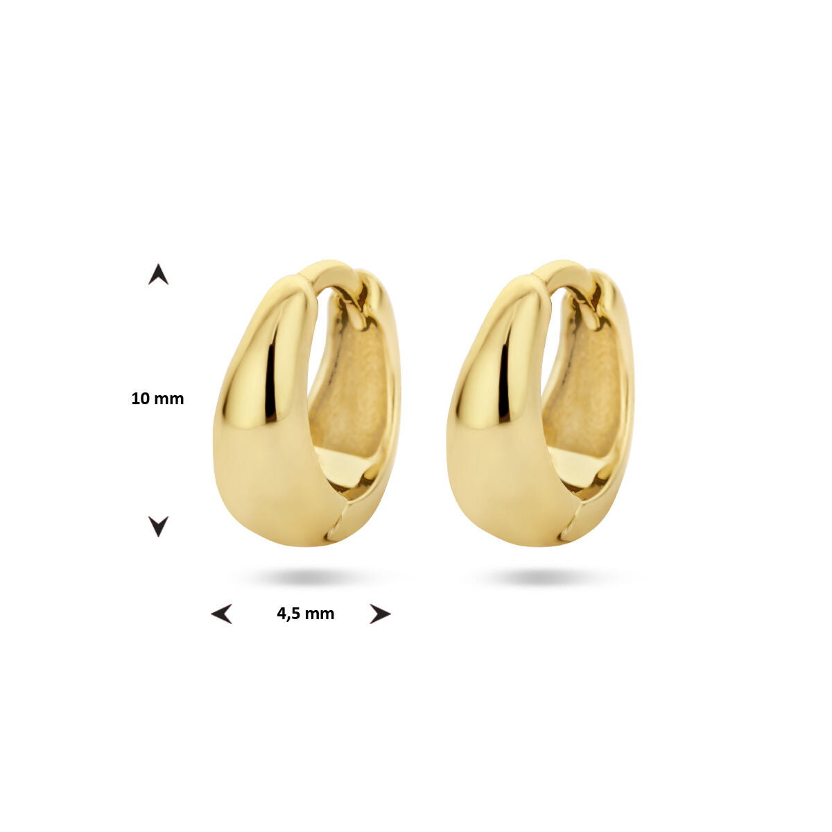 créoles 1 micron argent plaqué or (jaune)