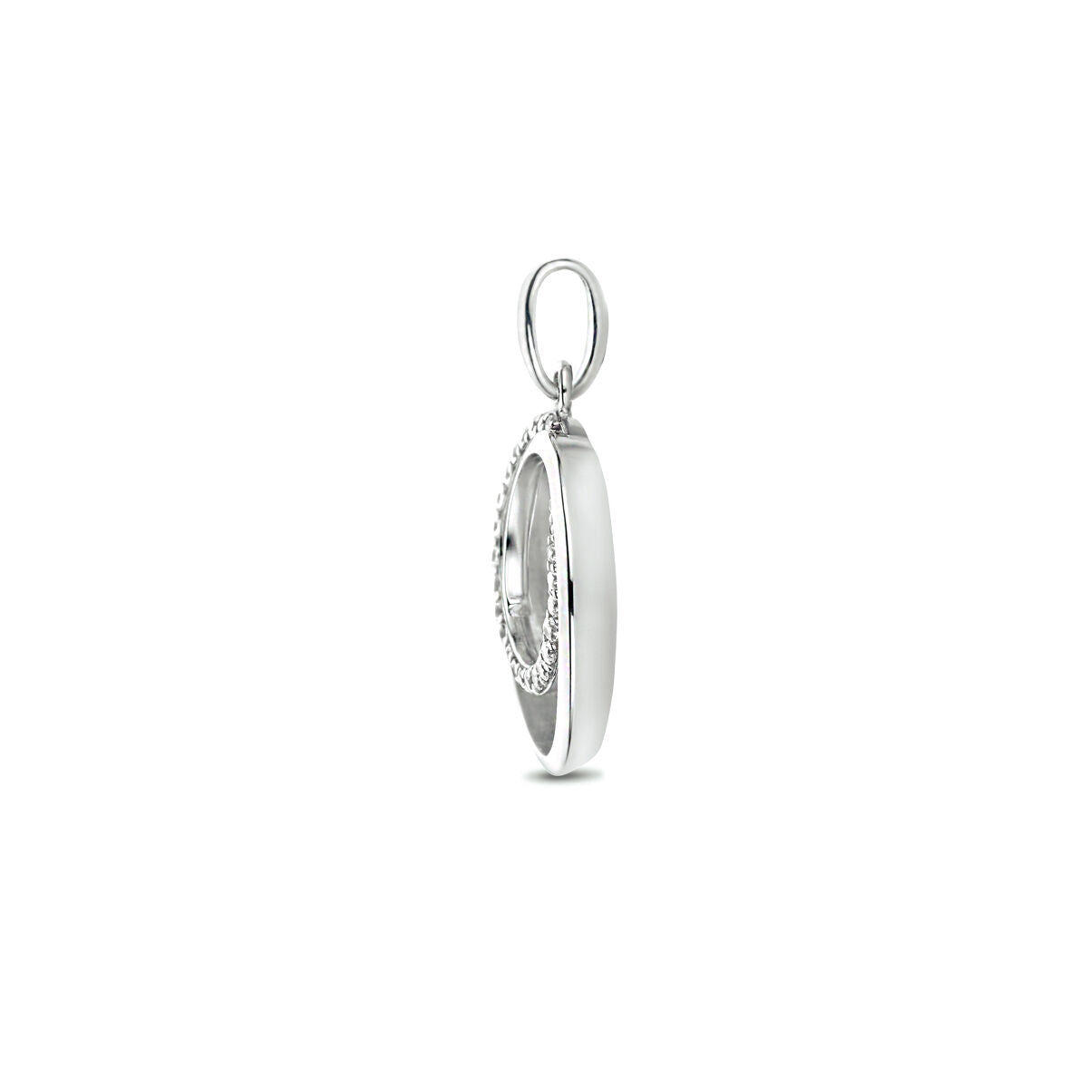 pendentif zircone argent rhodié