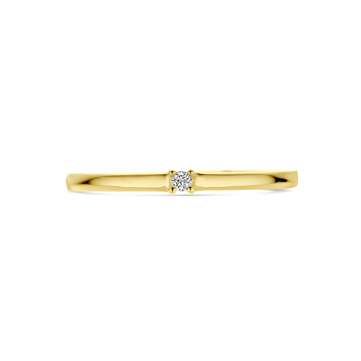 bague diamant 0.02ct h p1 or jaune 14K