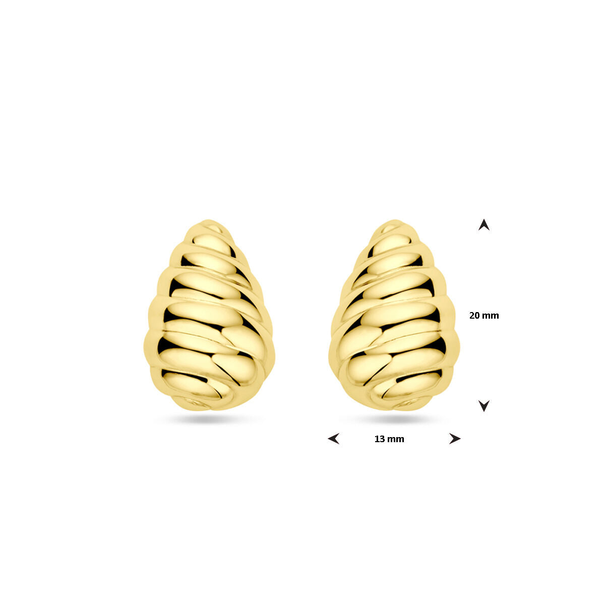 puces d'oreilles argent plaqué or (jaune)