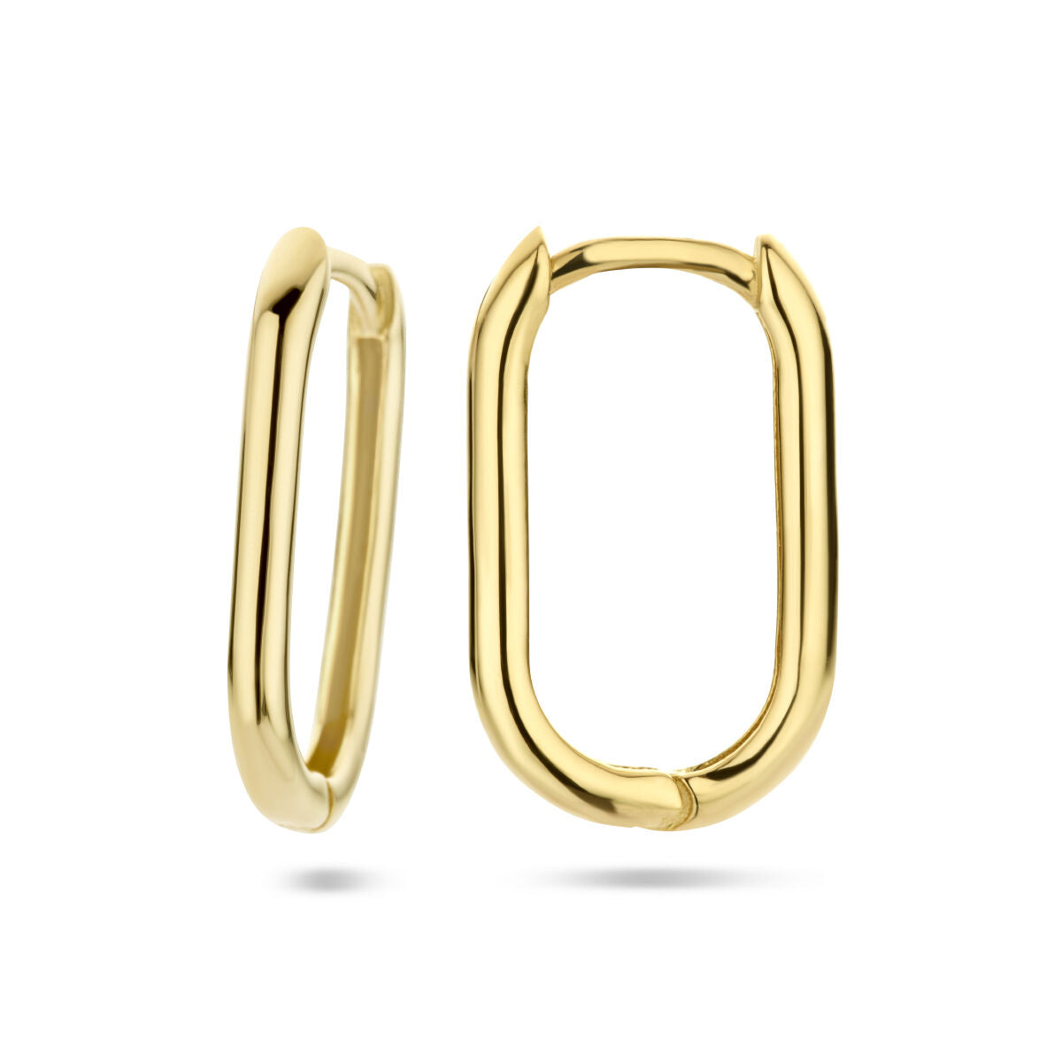 créoles paperclip 14K or jaune