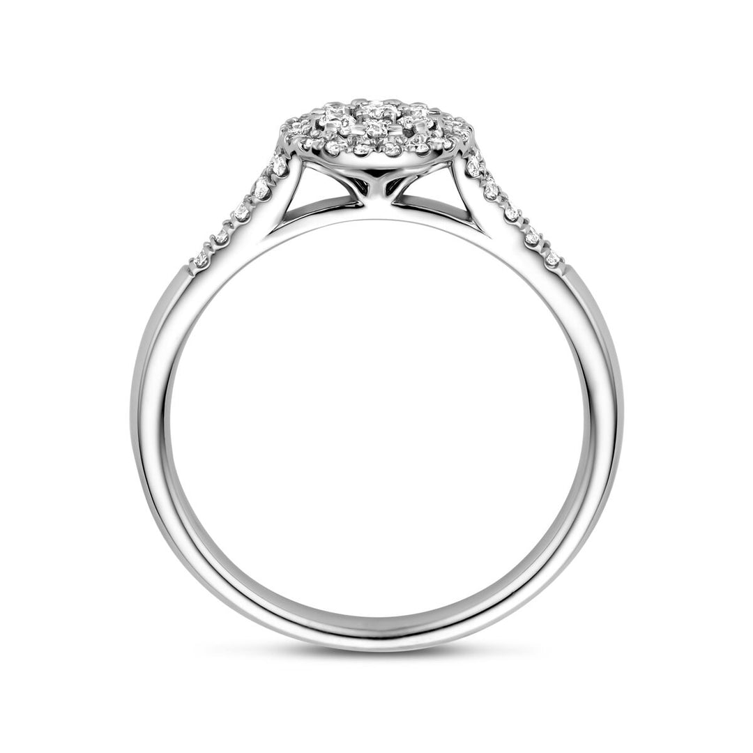 ring diamant 0.36ct h si 14K witgoud