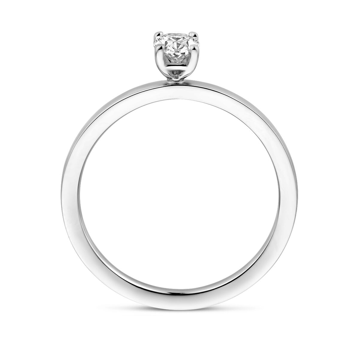 bague en platine diamant 0.30ct g vsi platine